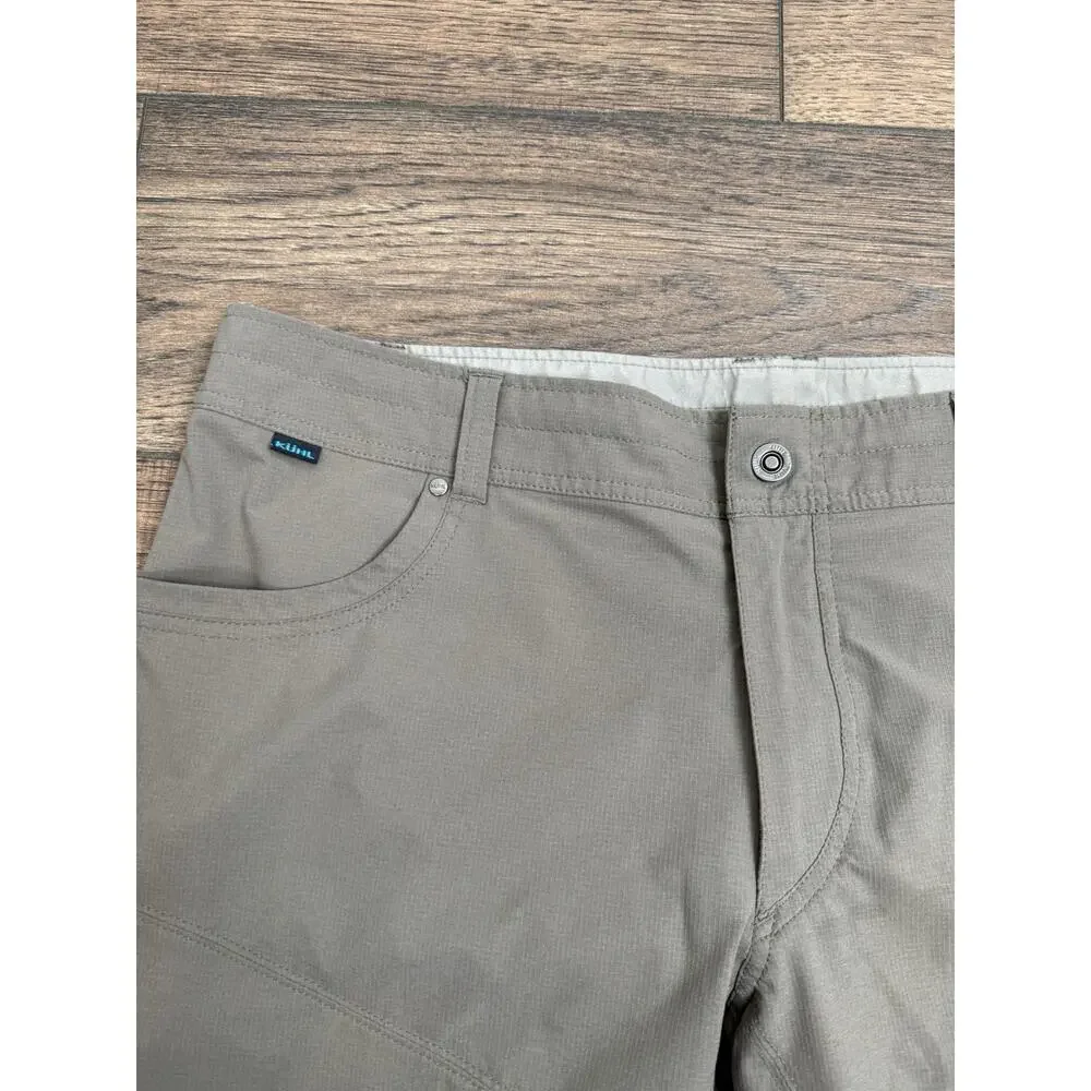 Kuhl Men's Size 40 Brown Olive Green Nylon Silencr Kargo Shorts 10